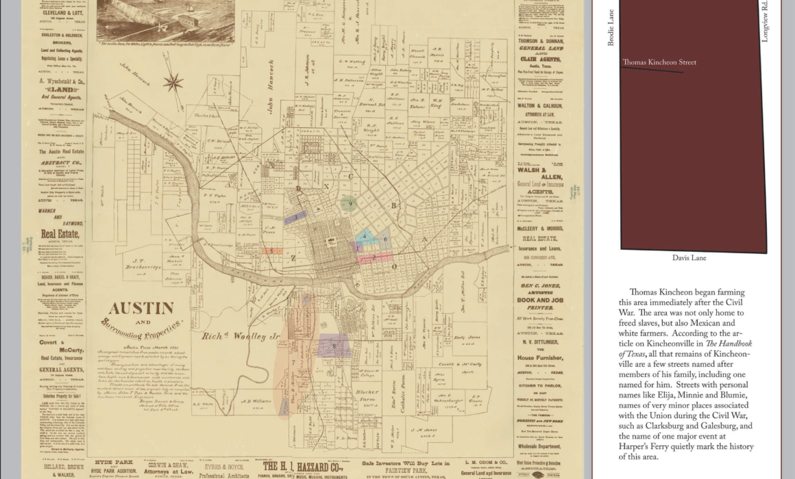 Map of the Early Freedmen Communities